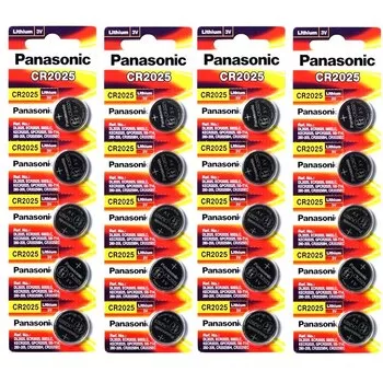 20 Pack Panasonic CR2025 Lithium 3V Coin Batteries